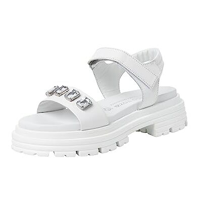 MARCO TOZZI Femme Damen Sandale, Blanc, 38 EU - Publicité MARCO TOZZI Femme Damen Sandale, Blanc, 38 EU - Publicité