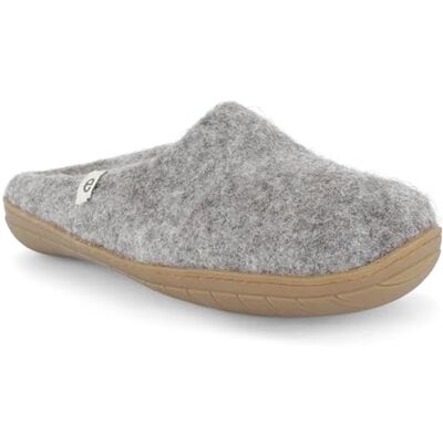 egos Pantoufles pour homme et femme Semelle en caoutchouc Chaudes et confortables Pour l'hiver et l'été Chaussons en feutre faits à la main pour femme en 100 % laine naturelle, Gris naturel, - Publicité egos Pantoufles pour homme et femme Semelle en caoutchouc Chaudes et confortables Pour l'hiver et l'été Chaussons en feutre faits à la main pour femme en 100 % laine naturelle, Gris naturel, - Publicité