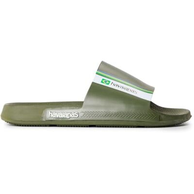 Havaianas Mens Brasil Slides Pool Shoes, Vert, 33/34 EU - Publicité Havaianas Mens Brasil Slides Pool Shoes, Vert, 33/34 EU - Publicité