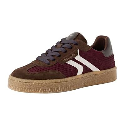 Tamaris /402 Chaussures Basses à Lacets en Cuir Lisse pour Femme en Beige, Merlot Comb, 36 EU - Publicité Tamaris /402 Chaussures Basses à Lacets en Cuir Lisse pour Femme en Beige, Merlot Comb, 36 EU - Publicité
