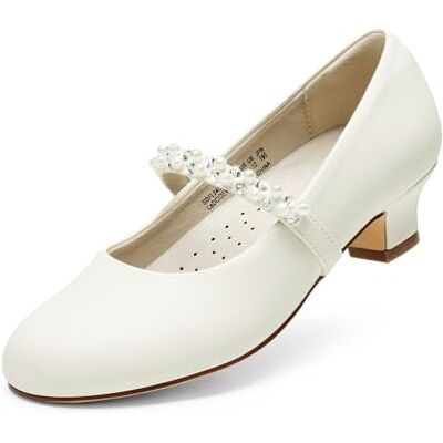 DREAM PAIRS Kids Chaussures Mary Jane pour Filles Charmantes Chaussure Petite Princesse avec Petit Talon Polyvalente et Confortable,Size 33.5,Ivoire/PU,SDFL2403K - Publicité DREAM PAIRS Kids Chaussures Mary Jane pour Filles Charmantes Chaussure Petite Princesse avec Petit Talon Polyvalente et Confortable,Size 33.5,Ivoire/PU,SDFL2403K - Publicité