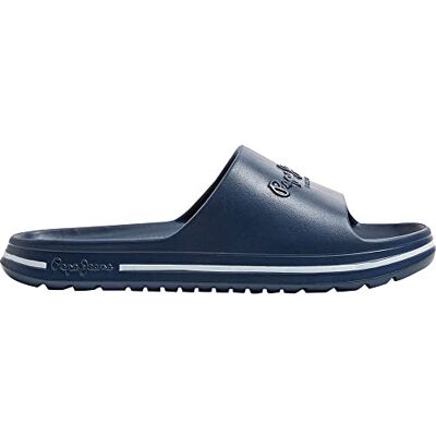 Pepe Jeans Tongs Beach Slide Marine - Publicité Pepe Jeans Tongs Beach Slide Marine - Publicité