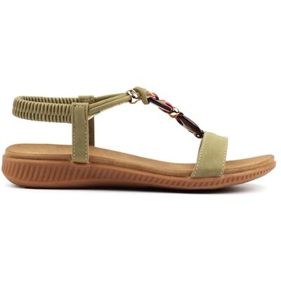 Lunar Sandales BRAVA Femme (37 FR) (Kaki) - Publicité Lunar Sandales BRAVA Femme (37 FR) (Kaki) - Publicité