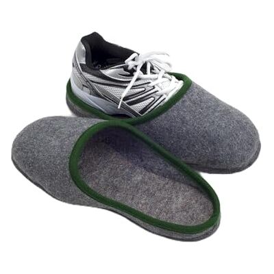 Pantoffelmann chaussons en feutre à enfiler avec semelle en caoutchouc ou en feutre Taille unique jusqu’au 46 Chaussons invités chauds pour protéger le sol de la saleté & des rayures - Publicité Pantoffelmann chaussons en feutre à enfiler avec semelle en caoutchouc ou en feutre Taille unique jusqu’au 46 Chaussons invités chauds pour protéger le sol de la saleté & des rayures - Publicité