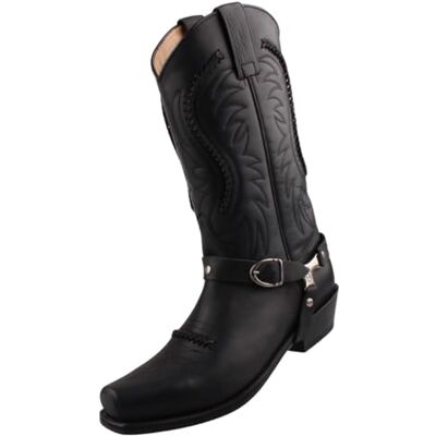 Bottes de cowboy Sendra 3434 Noires Noir Noir , 41 EU - Publicité Bottes de cowboy Sendra 3434 Noires Noir Noir , 41 EU - Publicité