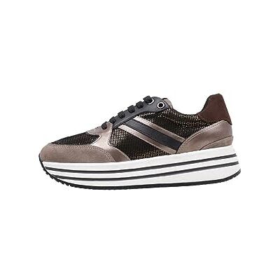 Geox Femme D Kency B Sneakers, Bronze/Dk Beige, 40 EU - Publicité Geox Femme D Kency B Sneakers, Bronze/Dk Beige, 40 EU - Publicité