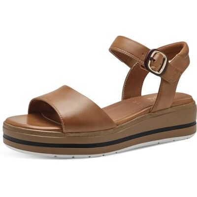 Jana Sandales Femme à Talon compensé avec Fermeture Velcro Vegan, Tan, 37 EU - Publicité Jana Sandales Femme à Talon compensé avec Fermeture Velcro Vegan, Tan, 37 EU - Publicité