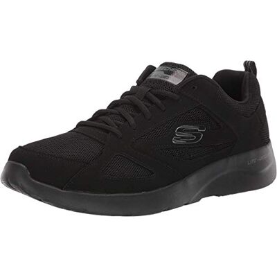 Skechers Homme Dynamight 2.0-fallford Baskets, Noir Black Leather Mesh Pu Trim Bbk, 45 EU - Publicité Skechers Homme Dynamight 2.0-fallford Baskets, Noir Black Leather Mesh Pu Trim Bbk, 45 EU - Publicité