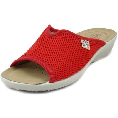 Fly Flot Atella, Sandales en Maille élastique Ouverte, Semelle rembourrée en Cuir pour Femme Glissante, Rouge, 37 EU - Publicité Fly Flot Atella, Sandales en Maille élastique Ouverte, Semelle rembourrée en Cuir pour Femme Glissante, Rouge, 37 EU - Publicité