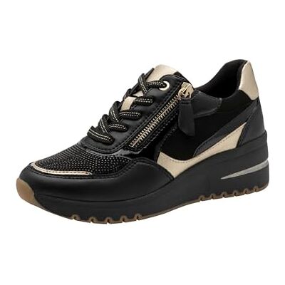 MARCO TOZZI Baskets Femme Semelle intérieure Amovible Feel Me Douce Doublure Douce Moderne, Noir (Black Comb), 37 EU - Publicité MARCO TOZZI Baskets Femme Semelle intérieure Amovible Feel Me Douce Doublure Douce Moderne, Noir (Black Comb), 37 EU - Publicité