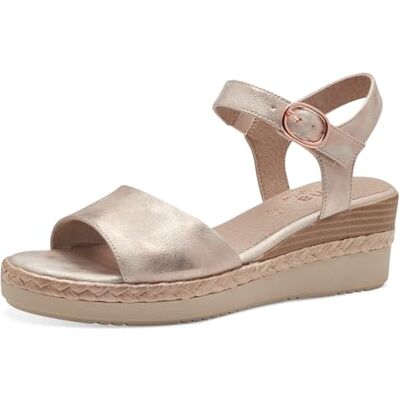 Jana Sandales Femme à Talon compensé élégantes Vegan, Rose/Gold, 38 EU - Publicité Jana Sandales Femme à Talon compensé élégantes Vegan, Rose/Gold, 38 EU - Publicité
