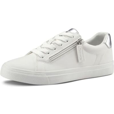 Tamaris baskets zippées pour femme blanches, white-417, 37 EU - Publicité Tamaris baskets zippées pour femme blanches, white-417, 37 EU - Publicité