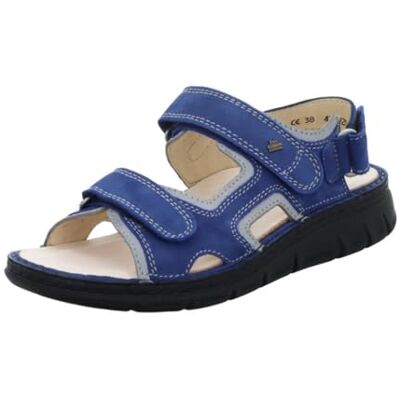 Finn Comfort Wanaka Soft Sandales atoll en cuir nubuck bleu pour femme, bleu, 37 EU Large - Publicité Finn Comfort Wanaka Soft Sandales atoll en cuir nubuck bleu pour femme, bleu, 37 EU Large - Publicité