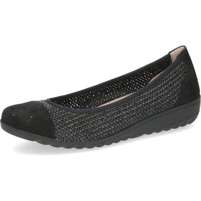CAPRICE Ballerines Plates Femme, Noir (Black Comb), 39 EU - Publicité CAPRICE Ballerines Plates Femme, Noir (Black Comb), 39 EU - Publicité