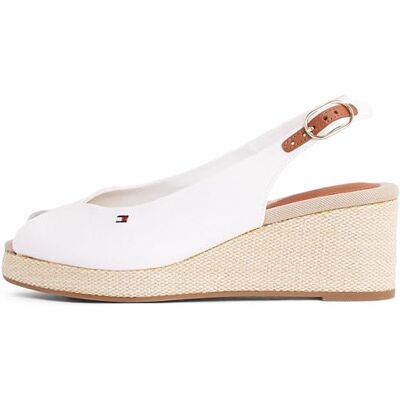 Tommy Hilfiger Espadrilles Compensées Femme Flag Mid Slingback Bride Réglable, Blanc (Ecru), 36 - Publicité Tommy Hilfiger Espadrilles Compensées Femme Flag Mid Slingback Bride Réglable, Blanc (Ecru), 36 - Publicité