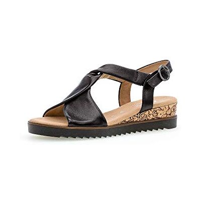 Gabor Femme Sandales, Dame Sandales compensées, Sandales compensées,Chaussures d'été,Confortable,Plat,SCHW.(KorkTS/SCHW),37.5 EU / 4.5 UK - Publicité Gabor Femme Sandales, Dame Sandales compensées, Sandales compensées,Chaussures d'été,Confortable,Plat,SCHW.(KorkTS/SCHW),37.5 EU / 4.5 UK - Publicité
