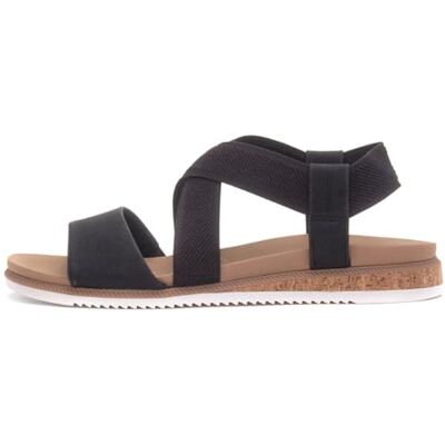 Skechers Sandales basses Desert Kiss pour femme, noir, 36 EU - Publicité Skechers Sandales basses Desert Kiss pour femme, noir, 36 EU - Publicité