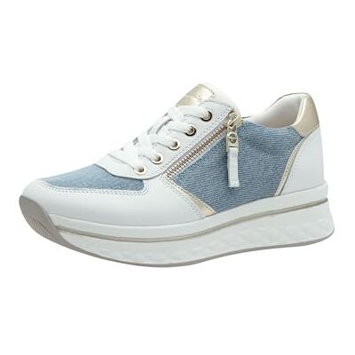 Tamaris Comfort baskets plateformes femme avec fermeture éclair sportives, Jeans Comb, 37 EU - Publicité Tamaris Comfort baskets plateformes femme avec fermeture éclair sportives, Jeans Comb, 37 EU - Publicité