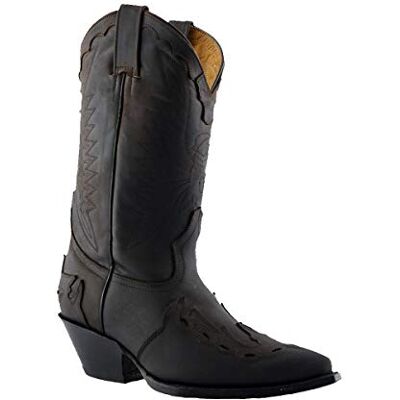 Grinders Arizona HI Unisexe Marron Cuir Cubain Talons Western Cowboy Danse Bottes 37 - Publicité Grinders Arizona HI Unisexe Marron Cuir Cubain Talons Western Cowboy Danse Bottes 37 - Publicité