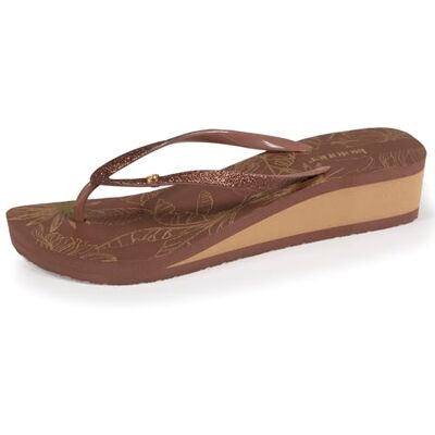 Isotoner Tongs femme à talon de 4 cm, ultra confortables, 36, marron - Publicité Isotoner Tongs femme à talon de 4 cm, ultra confortables, 36, marron - Publicité