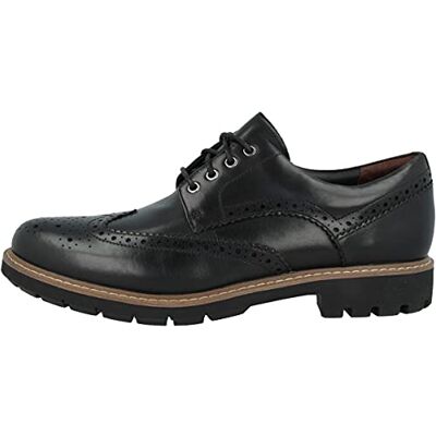 Clarks Batcombe Wing, Brogues Homme, Noir (Black Leather), 44 EU - Publicité Clarks Batcombe Wing, Brogues Homme, Noir (Black Leather), 44 EU - Publicité