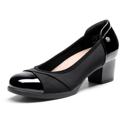 DREAM PAIRS Escarpins Femme Élégantes et Respirantes Chaussure à Talon Bas Confortable Escarpin pour Femmes,Size 38.5,Noir,DWUMPU2507 - Publicité DREAM PAIRS Escarpins Femme Élégantes et Respirantes Chaussure à Talon Bas Confortable Escarpin pour Femmes,Size 38.5,Noir,DWUMPU2507 - Publicité