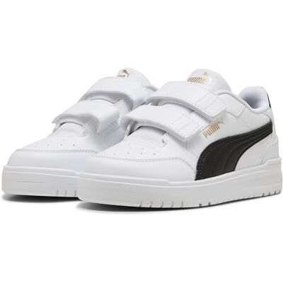 Puma Sneakers Basses Shuffle Downtown Enfant 28.5, White Black Gold - Publicité Puma Sneakers Basses Shuffle Downtown Enfant 28.5, White Black Gold - Publicité