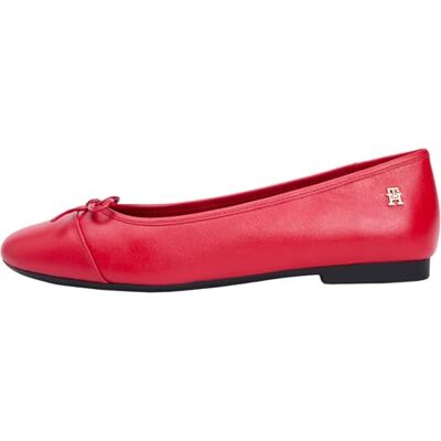 Tommy Hilfiger Femme Hilfiger Smooth LTHR Ballet Fw0fw09241 Ballerines, Red (Primary Red), 35 EU - Publicité Tommy Hilfiger Femme Hilfiger Smooth LTHR Ballet Fw0fw09241 Ballerines, Red (Primary Red), 35 EU - Publicité