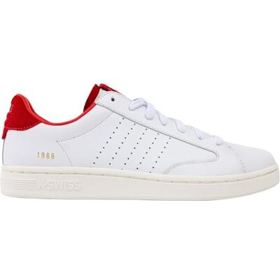K-Swiss Lozan Klub LTH Baskets pour Homme, en Blanc, Rouge Mars, Blanc Neige, Taille 46 UE, White Mars Red Snow White, 46 EU - Publicité K-Swiss Lozan Klub LTH Baskets pour Homme, en Blanc, Rouge Mars, Blanc Neige, Taille 46 UE, White Mars Red Snow White, 46 EU - Publicité
