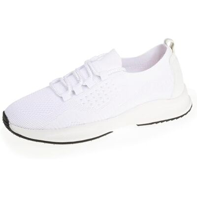 Isotoner Baskets Femme Slip on, Souple et léger, avec Lacets, 41, Blanc - Publicité Isotoner Baskets Femme Slip on, Souple et léger, avec Lacets, 41, Blanc - Publicité
