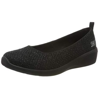 Skechers Femme Arya Sweet Glitz Baskets enfiler, Noir Métallisé Tricoté Noir, 39.5 EU - Publicité Skechers Femme Arya Sweet Glitz Baskets enfiler, Noir Métallisé Tricoté Noir, 39.5 EU - Publicité