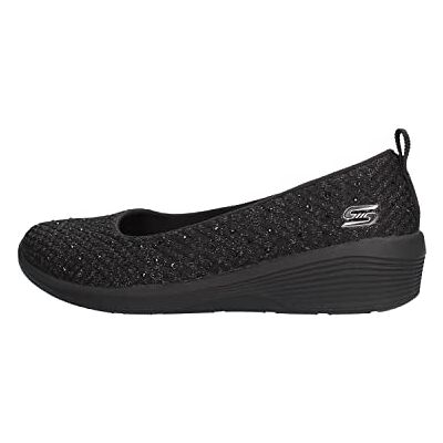 Skechers Femme Arya Sweet Glitz Schuhe, Noir Métallisé Tricoté Noir, 41 EU - Publicité Skechers Femme Arya Sweet Glitz Schuhe, Noir Métallisé Tricoté Noir, 41 EU - Publicité