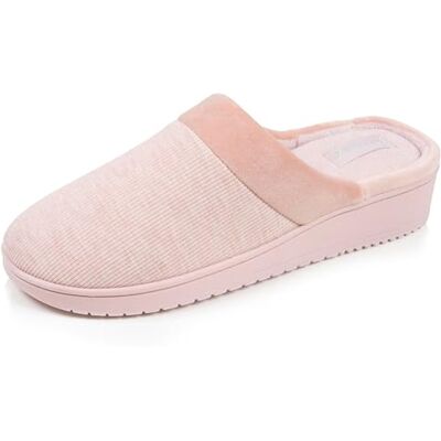 Isotoner Chaussons pantoufles Mules femme jersey mousse à mémoire forme talon 3,7 cm, 37, blush - Publicité Isotoner Chaussons pantoufles Mules femme jersey mousse à mémoire forme talon 3,7 cm, 37, blush - Publicité
