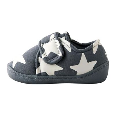 NEXT Garçon Chaussons à Fermeture Scratch et Semelles Cuvette Grey Star 23 - Publicité NEXT Garçon Chaussons à Fermeture Scratch et Semelles Cuvette Grey Star 23 - Publicité