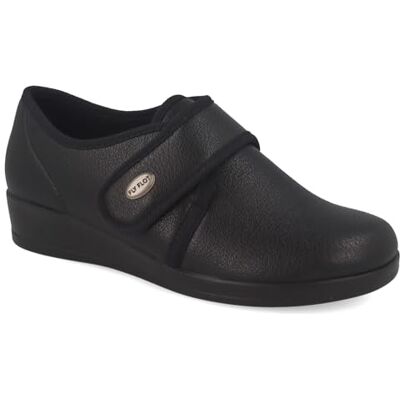 Fly Flot Femme Pantofole Donna Elasticizzata Con Chiusura A Strappo Regolabile, Sottopiede in Microfibra Sandale Glissante, Noir, 37 EU - Publicité Fly Flot Femme Pantofole Donna Elasticizzata Con Chiusura A Strappo Regolabile, Sottopiede in Microfibra Sandale Glissante, Noir, 37 EU - Publicité