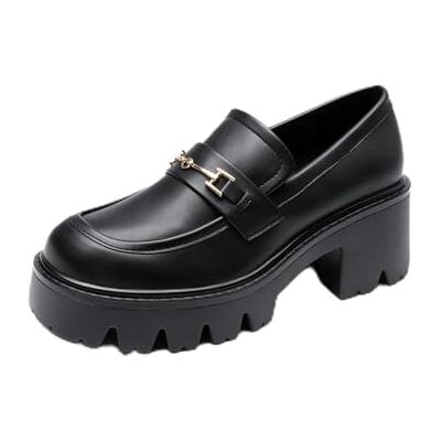 DREAM PAIRS Mocassin Femme Confortables à Plateforme, Mocassins en Cuir à Enfiler, Chaussures Loafers Habillées pour Bureau et Quotidien,Size 43,Noir-PU,DWUMLS2534 - Publicité DREAM PAIRS Mocassin Femme Confortables à Plateforme, Mocassins en Cuir à Enfiler, Chaussures Loafers Habillées pour Bureau et Quotidien,Size 43,Noir-PU,DWUMLS2534 - Publicité