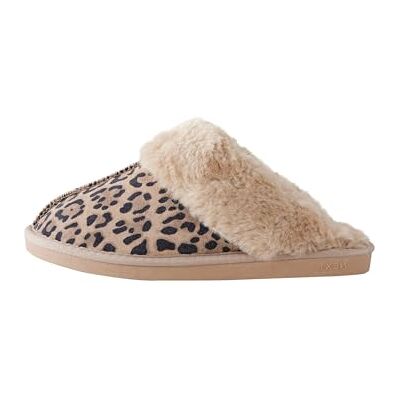 NEXT Femme Chaussons mules en daim doublés de fausse fourrure Animal L - Publicité NEXT Femme Chaussons mules en daim doublés de fausse fourrure Animal L - Publicité