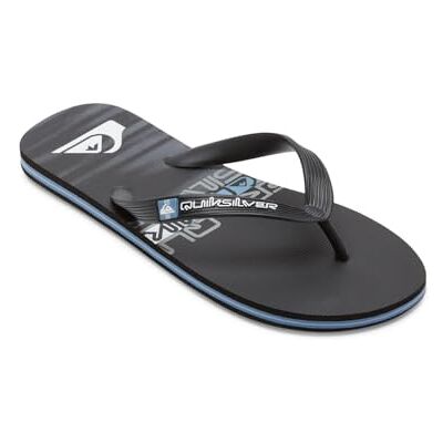 Quiksilver Sandales Molokai à rayures pour homme, Black Blue, 39 EU - Publicité Quiksilver Sandales Molokai à rayures pour homme, Black Blue, 39 EU - Publicité