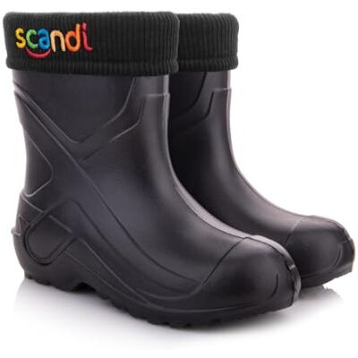 Lemigo Enfants Jeunes Bottes de Pluie Doublées Ultralégeres EVA SCANDI (Noir Lettres de Couleur, numeric_29) - Publicité Lemigo Enfants Jeunes Bottes de Pluie Doublées Ultralégeres EVA SCANDI (Noir Lettres de Couleur, numeric_29) - Publicité