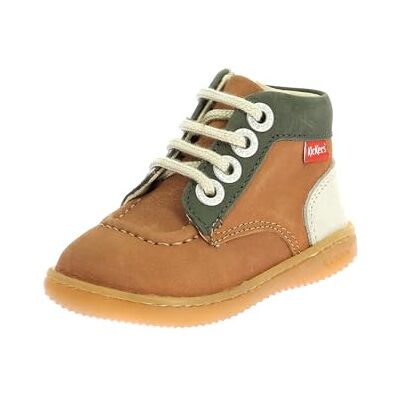 Kickers KICKICONIC,BOTTILLON BEBE CAMEL BEIGE, 19 EU - Publicité Kickers KICKICONIC,BOTTILLON BEBE CAMEL BEIGE, 19 EU - Publicité