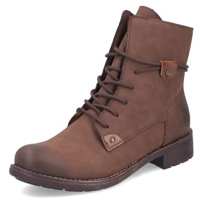 Rieker® Bottines brunes à talon décroché bas avec des lacets et un zip latéral Taille numeric_39 - Publicité Rieker® Bottines brunes à talon décroché bas avec des lacets et un zip latéral Taille numeric_39 - Publicité