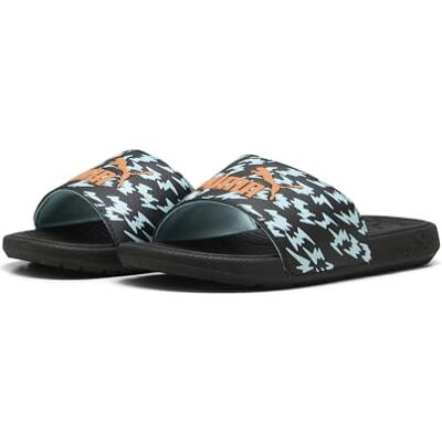 COOL CAT 2.0 POISED 2 RACE PS, Sandale glissante Unisexe, PUMA BLACK-ORANGE GLO-SAFE LAKE, - Publicité COOL CAT 2.0 POISED 2 RACE PS, Sandale glissante Unisexe, PUMA BLACK-ORANGE GLO-SAFE LAKE, - Publicité