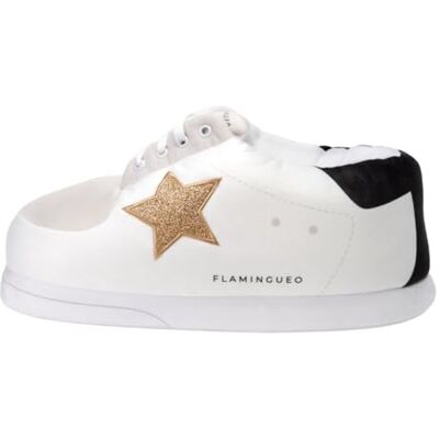 Flamingueo Chaussons Femme Pantoufles Homme Design Sneakers Unisexe Slippers 100% Polyester Ultra-doux Antidérapants Taille Unique - Publicité Flamingueo Chaussons Femme Pantoufles Homme Design Sneakers Unisexe Slippers 100% Polyester Ultra-doux Antidérapants Taille Unique - Publicité
