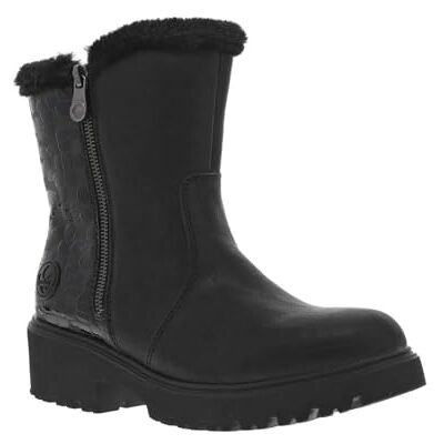 Rieker Femme 76061 Bottine, Noir, 40 EU Large - Publicité Rieker Femme 76061 Bottine, Noir, 40 EU Large - Publicité
