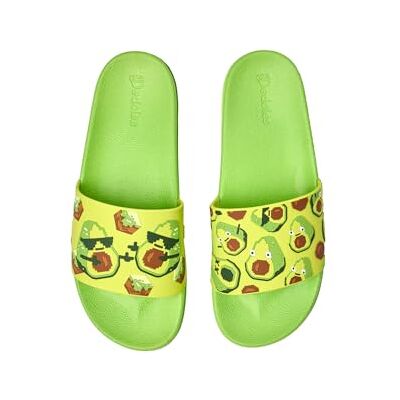 Dedoles Chaussure & Pantoufles Homme Femme & Enfants Sandales Antidérapant designs amusants Livre Pizza Café Renard Lama Cadeau, couleur: Vert, motif: Avocat pixélisé, taille: 44 - Publicité Dedoles Chaussure & Pantoufles Homme Femme & Enfants Sandales Antidérapant designs amusants Livre Pizza Café Renard Lama Cadeau, couleur: Vert, motif: Avocat pixélisé, taille: 44 - Publicité