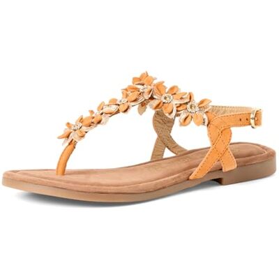 MARCO TOZZI Femme Sandale Cuir Moderne, orange (ORANGE COMB), 37 EU - Publicité MARCO TOZZI Femme Sandale Cuir Moderne, orange (ORANGE COMB), 37 EU - Publicité