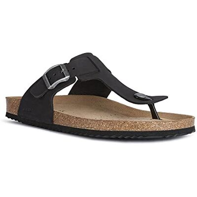 Geox Homme U Sandal Ghita D Sandales, Black, 45 EU - Publicité Geox Homme U Sandal Ghita D Sandales, Black, 45 EU - Publicité