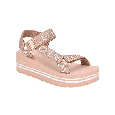 Guess Avin Sandales compensées pour femme, rose gold, 38 EU - Publicité Guess Avin Sandales compensées pour femme, rose gold, 38 EU - Publicité