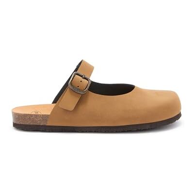 Scholl Jackie Mary Jane, Sabot scamosciato con cinturino, Donna, Cognac, 38 EU - Publicité Scholl Jackie Mary Jane, Sabot scamosciato con cinturino, Donna, Cognac, 38 EU - Publicité