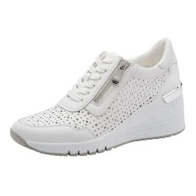 MARCO TOZZI Baskets Femme Semelle intérieure Amovible Feel Me Douce Cuir Doublure Douce Tendance, Blanc (White), 42 EU - Publicité MARCO TOZZI Baskets Femme Semelle intérieure Amovible Feel Me Douce Cuir Doublure Douce Tendance, Blanc (White), 42 EU - Publicité